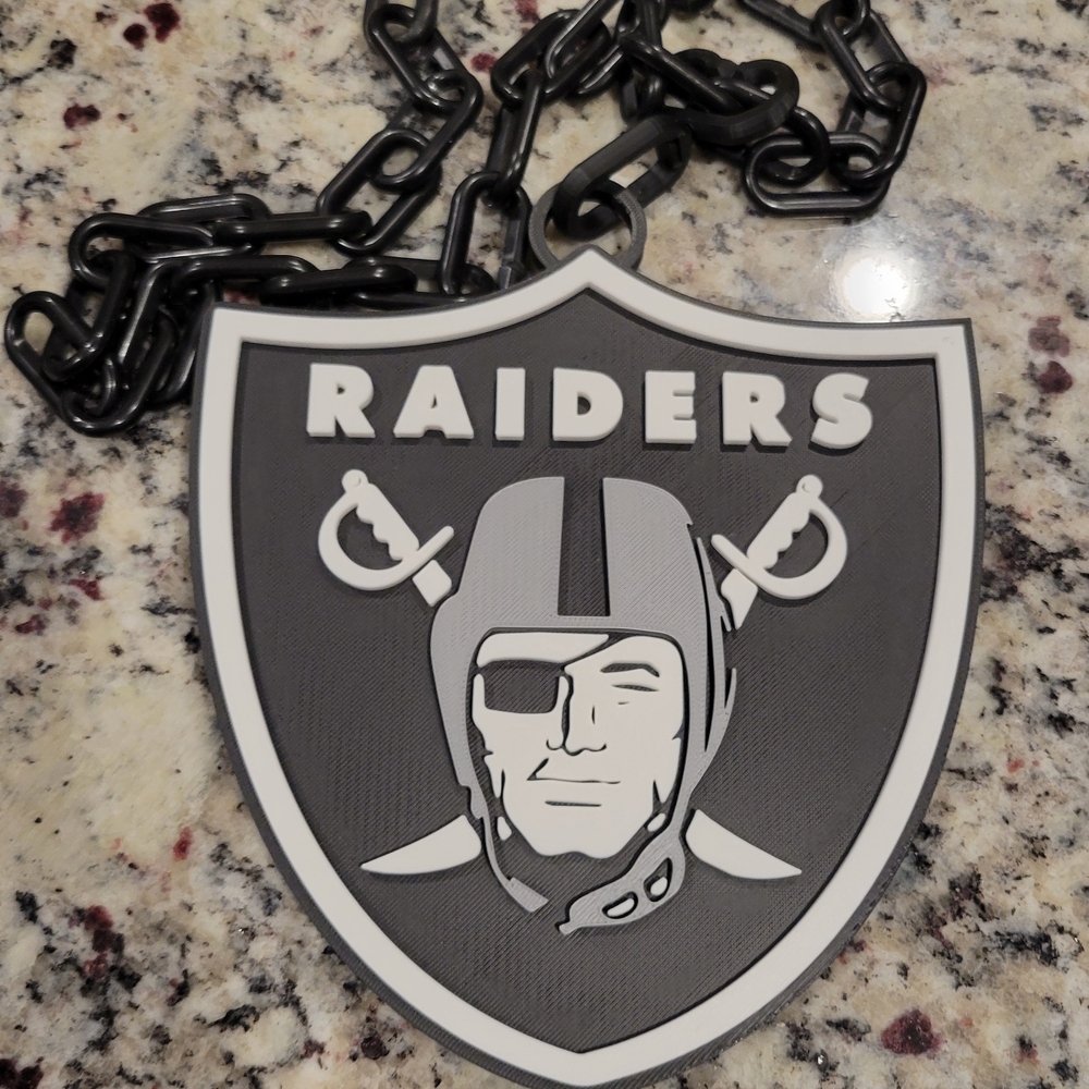 Raiders Logo Chain Necklace